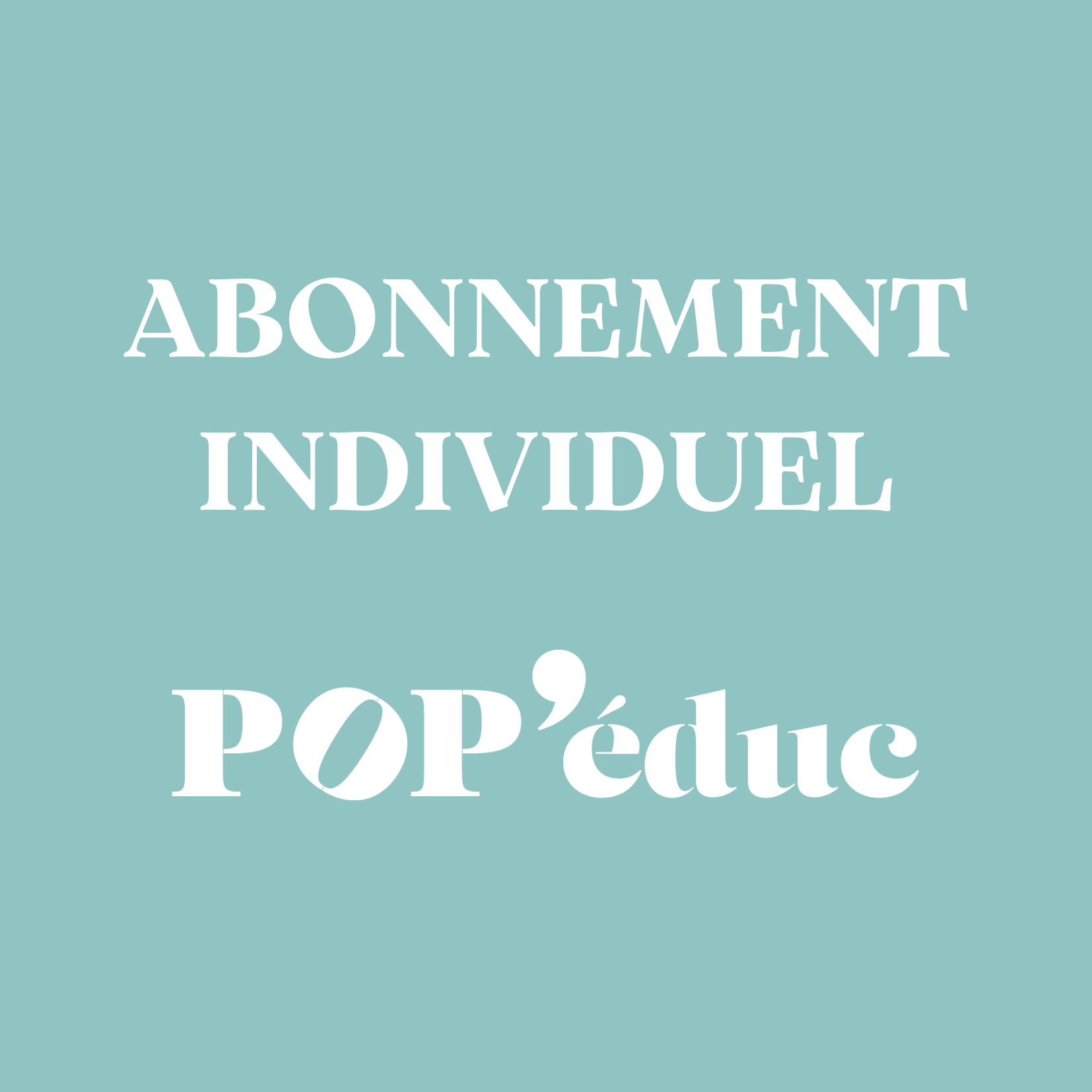 Abonnement Individuel Annuel